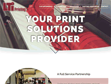 Tablet Screenshot of ltiprinting.com